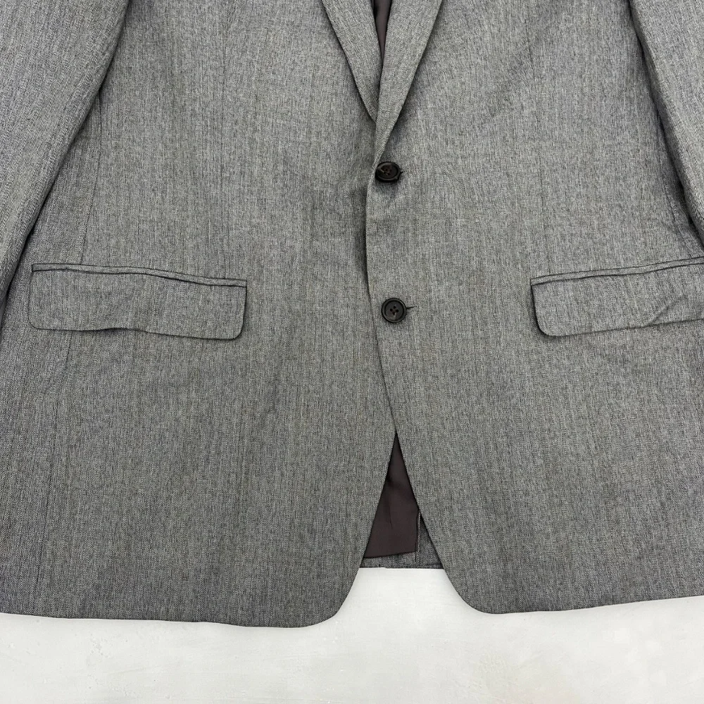 Lauren Ralph Lauren Mens 44 Sport Coat Single Breasted Gray 2-Button Notch Lapel